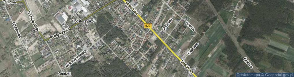 Zdjęcie satelitarne Wrzosowa ul.